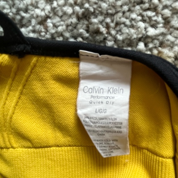 Calvin Klein Yellow Sports Bra - Picture 3 of 3